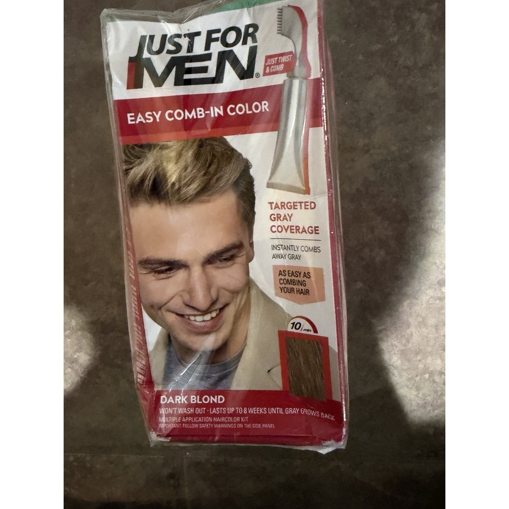 3 Pack Just For Men Easy Comb In No-Mix Hair Color Dark Blond A-15 A15 A 15